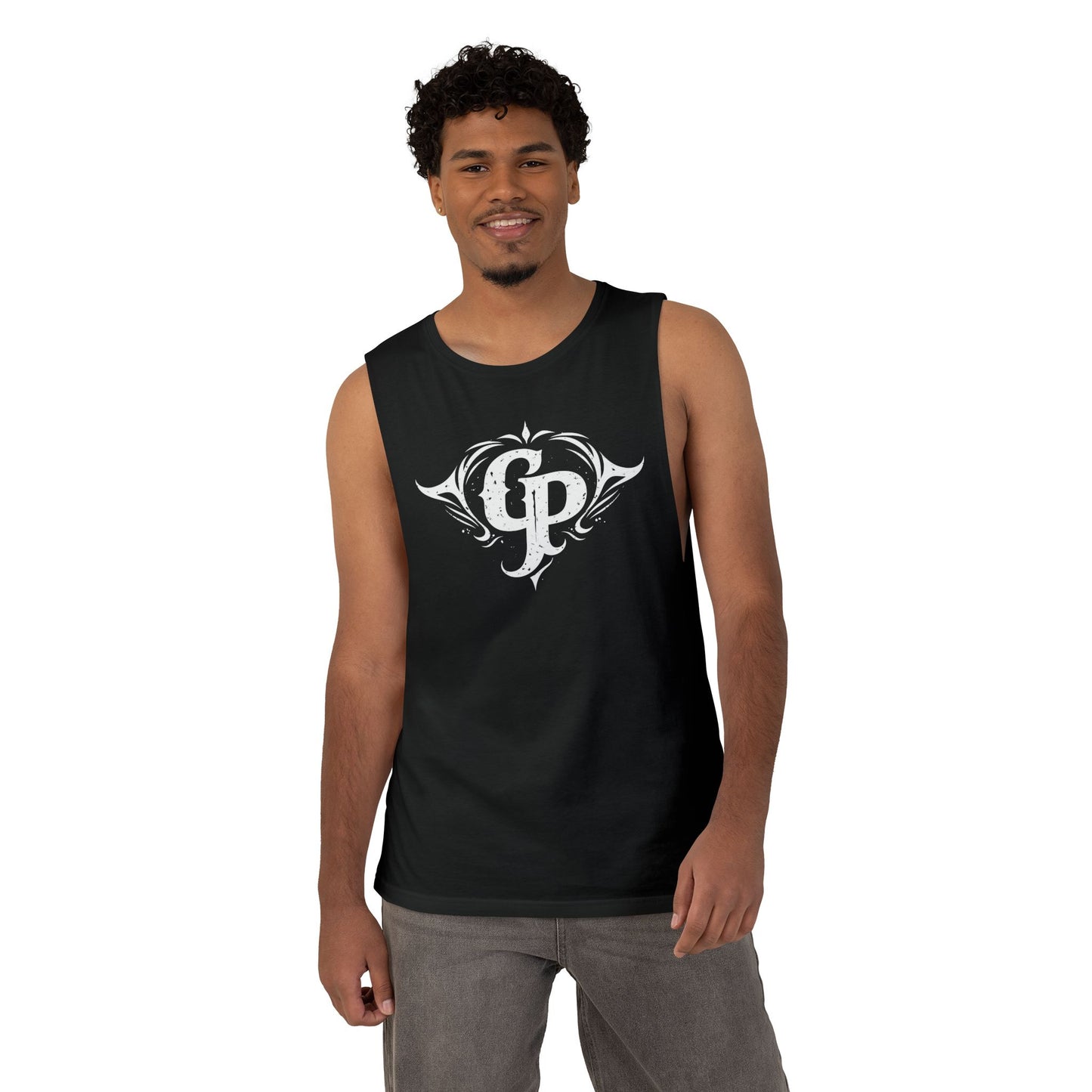 Black CP symbol tank top